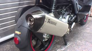 GILERA RUNNER ST200 AKRAPOVIC アクラポヴィッチ サイレンサー 音 [upl. by Lidaa98]