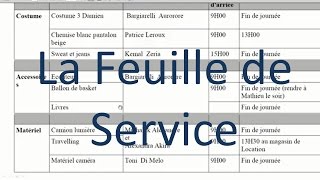 La Feuille de service [upl. by Ines]