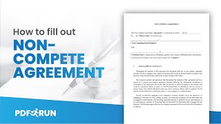 How to Fill Out NonCompete Agreement Online  PDFRun [upl. by Ernest]