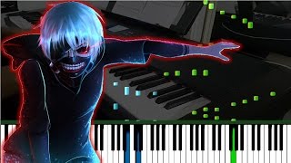 Tokyo Ghoul Medley Unravel  Glassy Sky  Seasons Die One After Another Synthesia Piano Tutorial [upl. by Zillah]