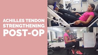 Week 1218 Postop Achilles Tendon Recovery Strength Exercises [upl. by Payton]