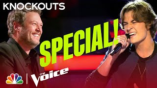 Brayden Lapes Heartfelt Performance of Brett Youngs quotMercyquot  The Voice Knockouts 2022 [upl. by Etnuahs]