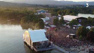 Survol en drone du festival des Eurockéennes de Belfort 2019 [upl. by Ramsey]