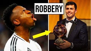 ROBBERY Rodri WINS Ballon dOr 2024 VINICIUS JR LOST [upl. by Winther594]