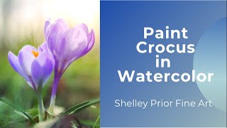 Paint a Crocus in Watercolor [upl. by Heindrick742]