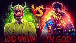 LORD KRISHNA 🆚 TH GOD 🗿😎 impossible mach 😎😎 freefire [upl. by Ardnu]