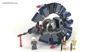 LEGO Star Wars 75044 Droid TriFighter reviewed 2014 [upl. by Kciredorb921]