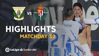 Highlights CD Leganes vs Real Valladolid 10 [upl. by Inttirb637]