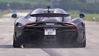 The BEST of Koenigsegg Regera 04000kmh World Record Car FEROCIOUS Engine Sound [upl. by Brunelle9]