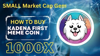 How To Buy Kishu Ken  Kadena First Meme Coin crypto kadena kda [upl. by Notsle]