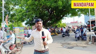 மண்டபம் நகரம்MANDAPAM CITYRAMNADPAMBAN BRIDGEmandapam rameswaram PAMBAN BRIDGE [upl. by Ney]