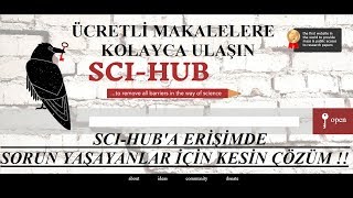 SciHub ile Ücretlİ Makalelere Kolayca Ulaşın SciHuba Erişim Sorunu Yaşayanlar için Kesin Çözüm [upl. by Streeto732]