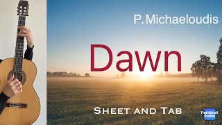 Dawn L’Aube by Panteleimon Michaeloudis Performance Tutorial with Sheet and Tab [upl. by Are507]