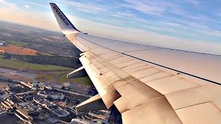 Ryanair Boeing 737800 GORGEOUS EVENING TAKEOFF from Dublin Airport  ✈ [upl. by Dehlia]