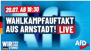 Wahlkampfstart live aus Thüringen Mit Björn Höcke Jörg Urban amp HansChristoph Berndt [upl. by Kreit]