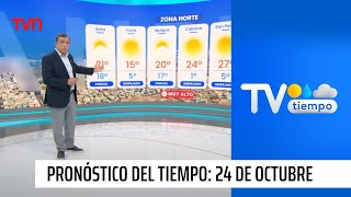 Pronóstico del tiempo Jueves 24 de octubre 2024  TV Tiempo [upl. by Dorej]