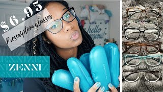 TRYING ON CHEAP PRESCRIPTION GLASSES  BEST ZENNI OPTICAL REVIEW [upl. by Desiree549]