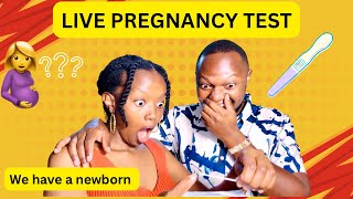 Live PREGNANCY TEST 🤰 Baby No 2   The Mwais Circle [upl. by Notterb]