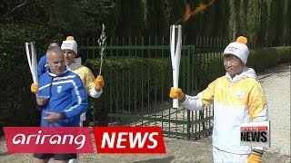 Torch relay of 2018 PyeongChang Winter Olympics kicks off in Greece [upl. by Egdirdle]