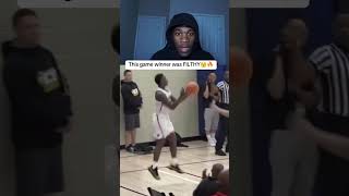 How did he make dat😭🔥 basketball reaction gamewinner [upl. by Aivalf]