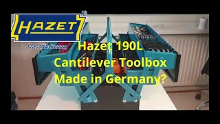 Hazet 190L Cantilever Tool Box Review Is it best in the Market [upl. by Yknarf]