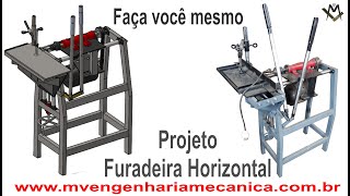 Furadeira horizontal Projeto [upl. by Geraint]