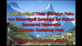 VAAYA MUDI SUMMA IRUDA NEW KARAOKE BY SELVA [upl. by Petey103]