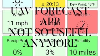 UAV Forecast App Not so useful anymore [upl. by Salomone296]