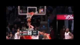 Donatas Motiejunas fakes out Kris Humphries [upl. by Byrn]