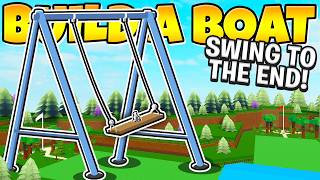 WORLD RECORD Biggest SWING TO THE END In Build a Boat [upl. by Waldner]