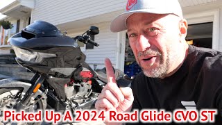 Picking up a Harley Davidson Road Glide CVO ST [upl. by Langsdon]