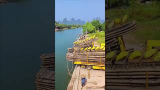 Truck unloading raft into river [upl. by Duleba]