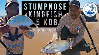 KOB STUMPNOSE KINGFISH AND A SURPRISE CATCH AT UMKOMAAS ON SAND PRAWN [upl. by Lennod]