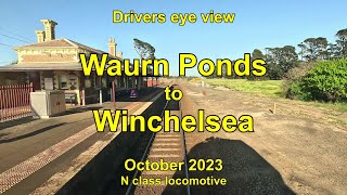 Drivers eye view Waurn Ponds to Winchelsea Oct 2023 [upl. by Havelock]