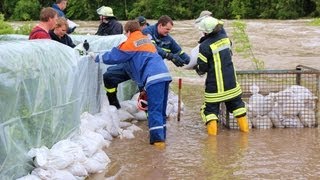 Hochwasser an der Günz Mindel und Donau  Raum Günzburg im Juni 2013 [upl. by Zach]