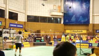 Selangor Badminton Open 2012 3  WS D1 R1 Julia Wong Vs Ng Sin Er [upl. by Atsilac]