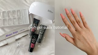 trying the polygel nail kit from shopee below php500 [upl. by Elleret875]