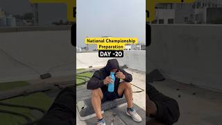 National Championship Preparation Day2️⃣0️⃣💯 gymworkoutvlog minivlog gym youtube  fitness [upl. by Annawal]