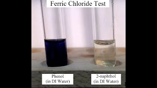 Ferric Chloride Test for Phenols [upl. by Claudio452]