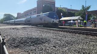 Amtrak P42DC 202 leads Northeast Regional Train 151 in Manassas [upl. by Soble]