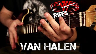 TOP 10 VAN HALEN RIFFS Dedicated to Eddie Van Halen [upl. by Onairelav119]