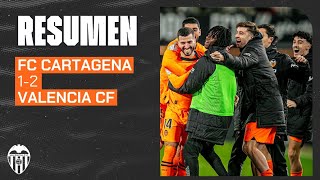 FC CARTAGENA 1  2 VALENCIA CF  RESUMEN DEL PARTIDO [upl. by Medin]