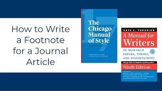 How to Write a Footnote for a Journal Article [upl. by Abigale]