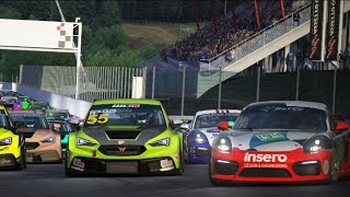 Daily Races in Assetto Corsa  TCR vs GT4  Div 1 [upl. by Ellinad]