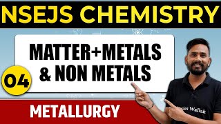 MATTERMETALS amp NON METALS 04  Metallurgy  Important Concept NSEJS Chemistry  Olympiad Wallah [upl. by Nalahs]