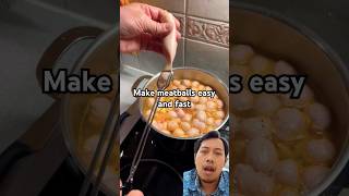 How to make meatballs easily quickly and hygienically bakso [upl. by Jan]