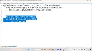 05 Explain about getConnection method of DriverManager By LN RAO 25Oct24  Ashok IT [upl. by Sukramal]