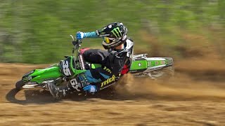 quotRipping the 125quot ft Joey Crown on the KX125 at Baja Acres MX [upl. by Yorled]