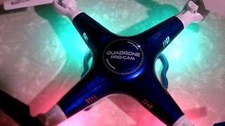 Quadrone Pro Camera Drone Quadcopter Review [upl. by Dewie]