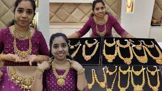 Light Weight Jewelleries from 2 Savaran Latest Bridal Collections Manoj Jewellers [upl. by Murray]